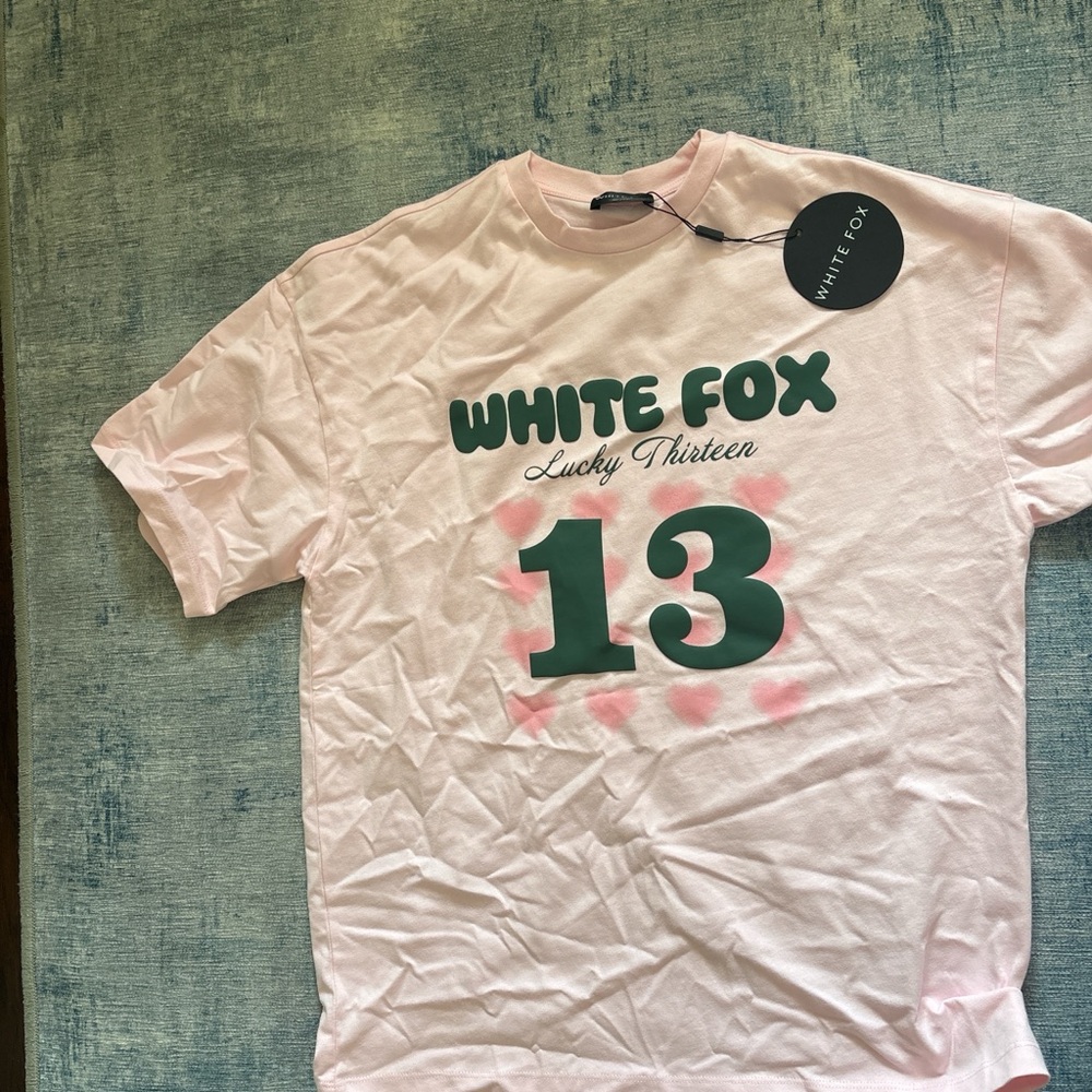 White Fox Boutique Pink Graphic Tee